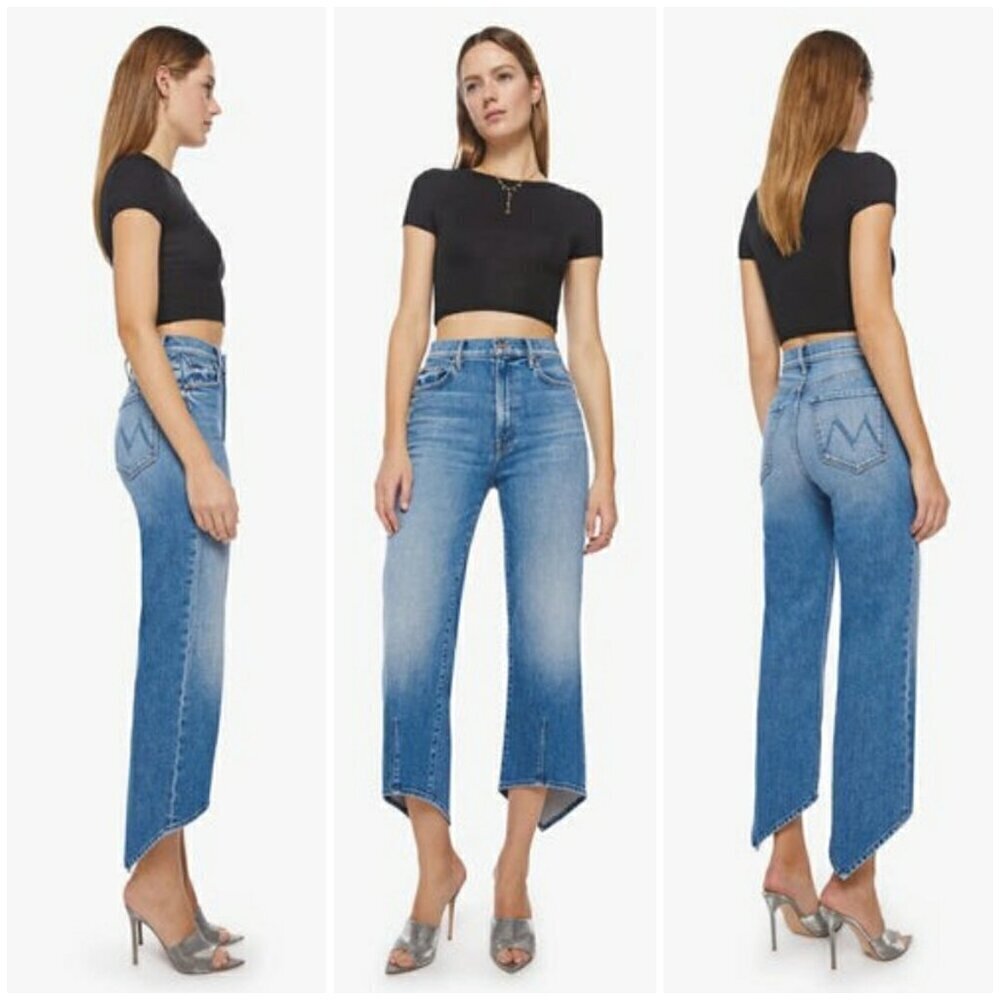 💕MOTHER💕 The Backstabber Flood Jeans ~ High On the Hog 27 NWT